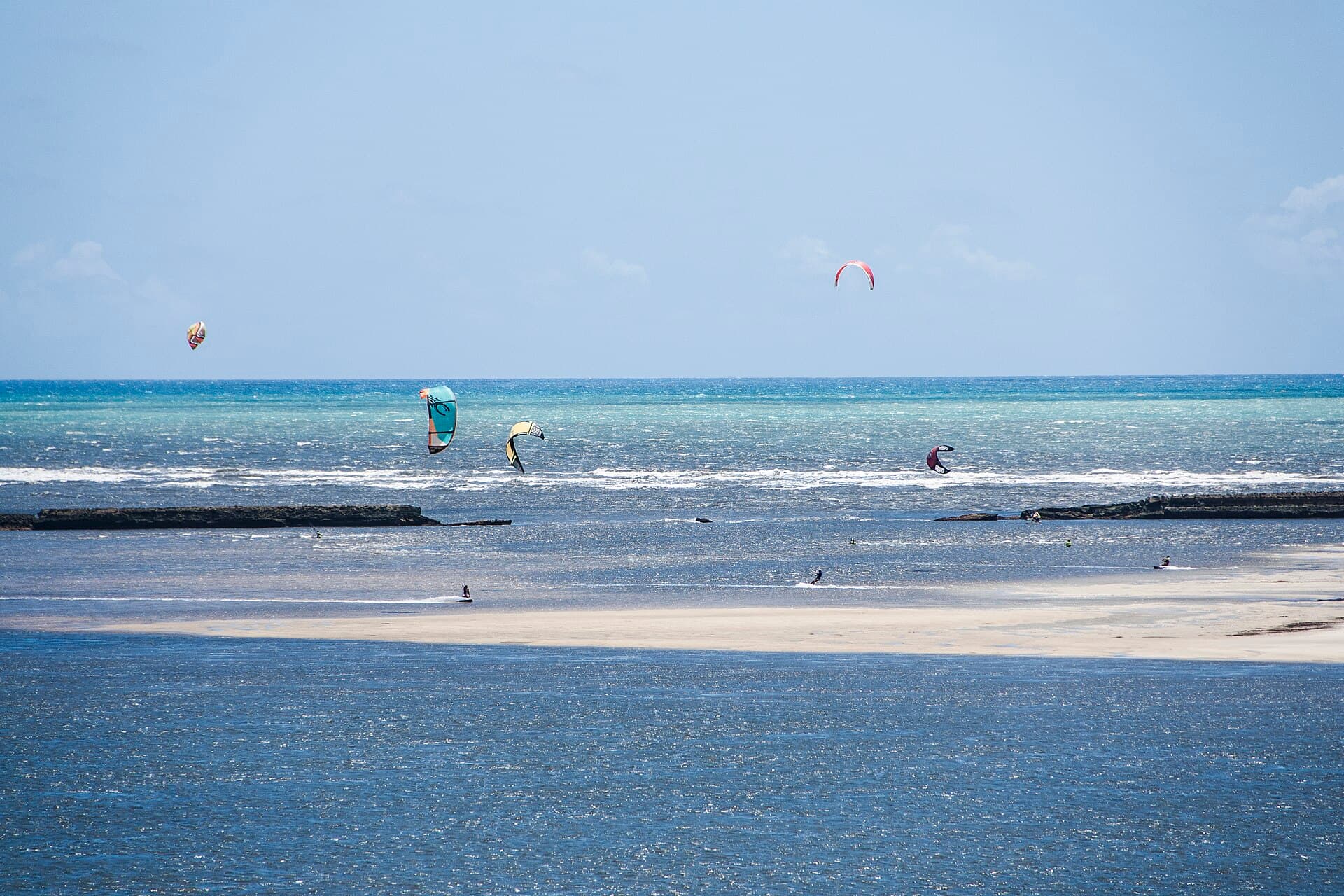 Kite-surf na Barra do Cunhaú