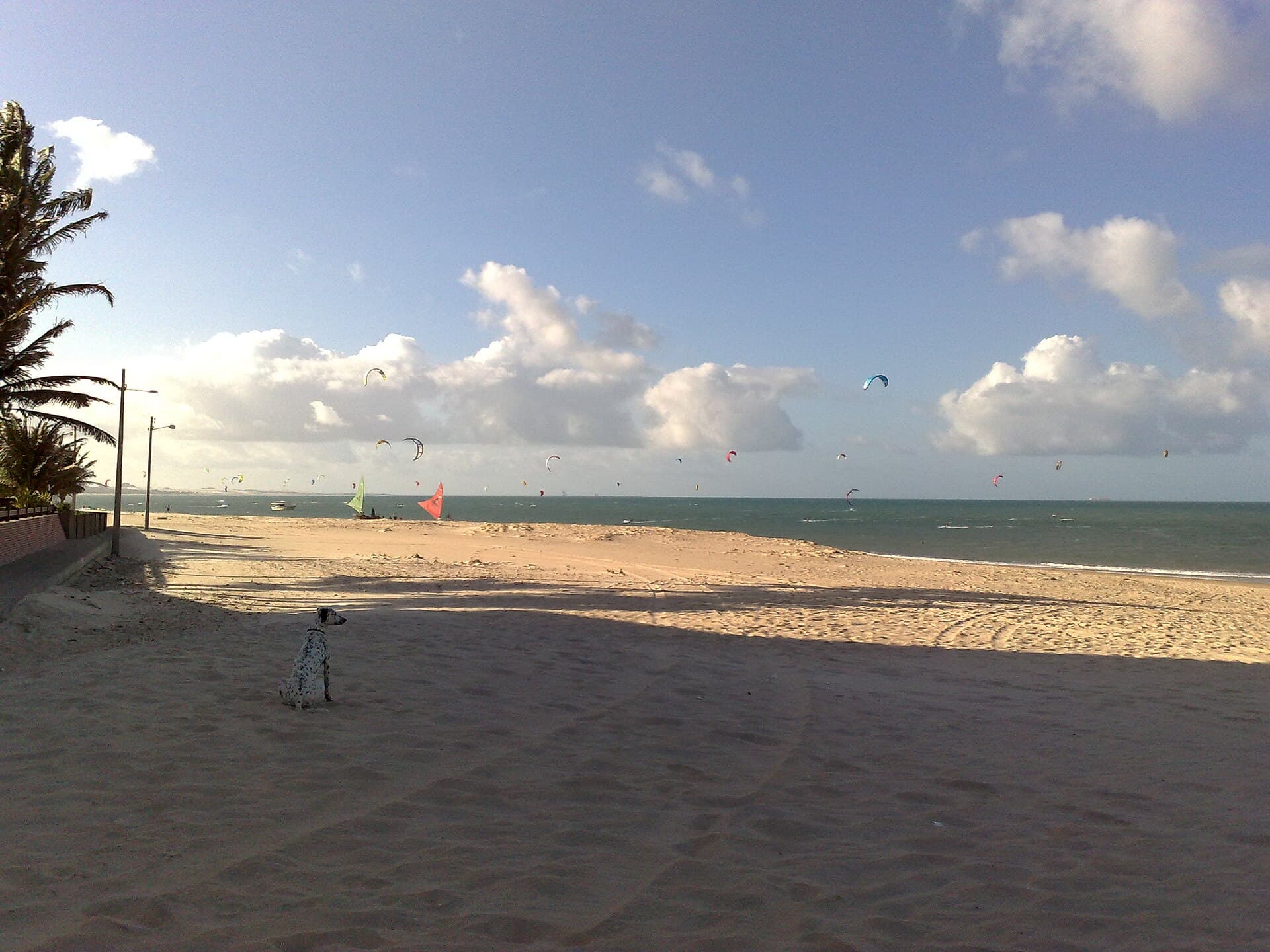 Kitesurfing at Cumbuco Beach (15 miles from Fortaleza - Brazil)