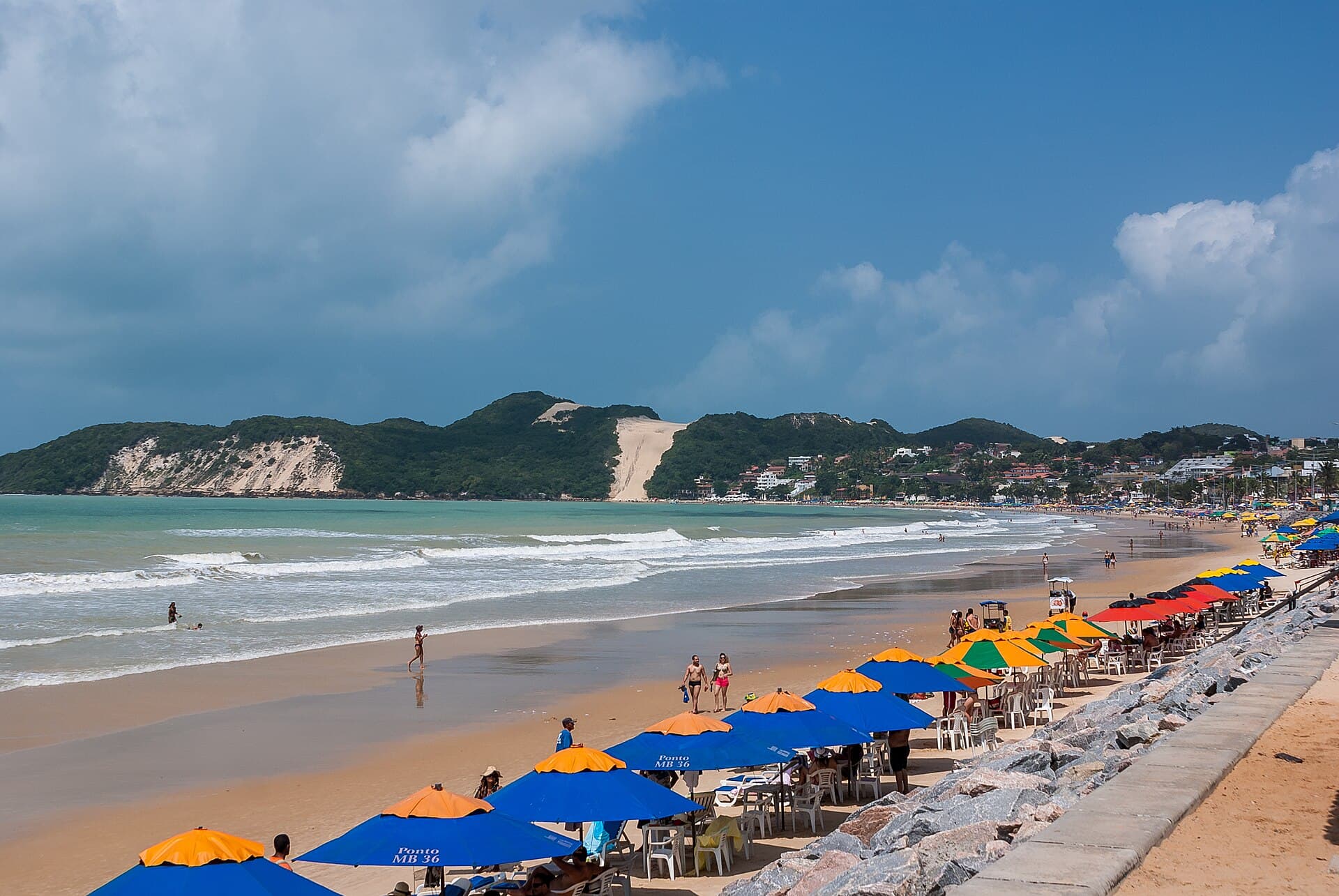 Ponta Negra beach with Careca hill visible in the background